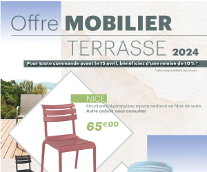 Offre mobilier terrasse